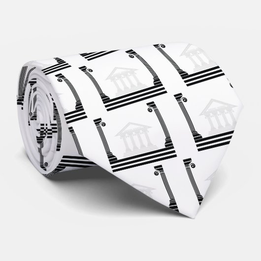 Cravate piliers grecs (Roulé)