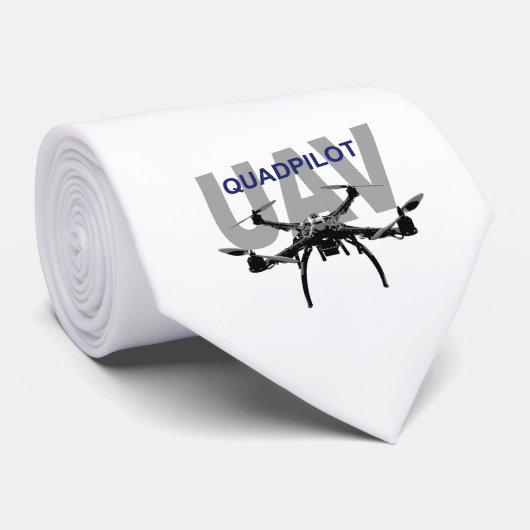 Cravate Pilote d'UAV Quadpilot Quadcopter (Roulé)