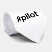 Cravate PILOTE Hashtag (Roulé)