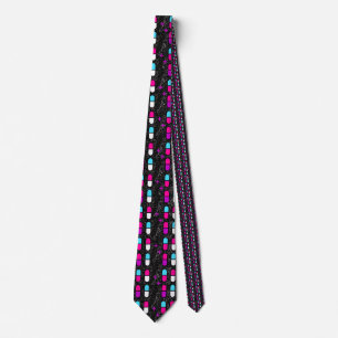 Cravate pilules de parties scintillant rose