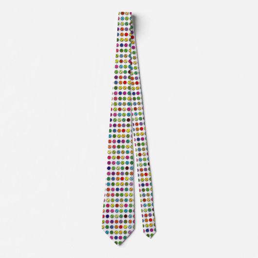 Cravate Pilules multicolores (Devant)