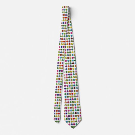 Cravate Pilules multicolores (Dos)