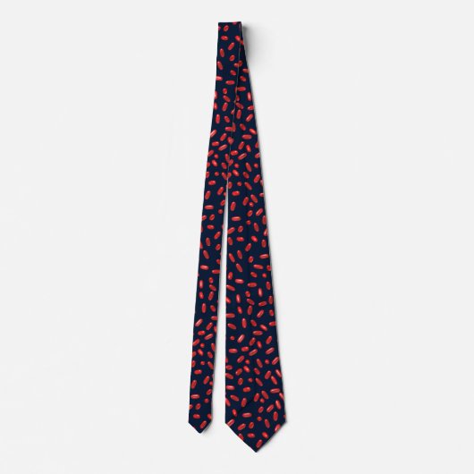 Cravate Pilules rouges Motif répétitif (Dos)