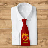 Cravate Piment avec flamme