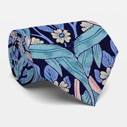 Cravate Pimpernel Blue, William Morris (Roulé)