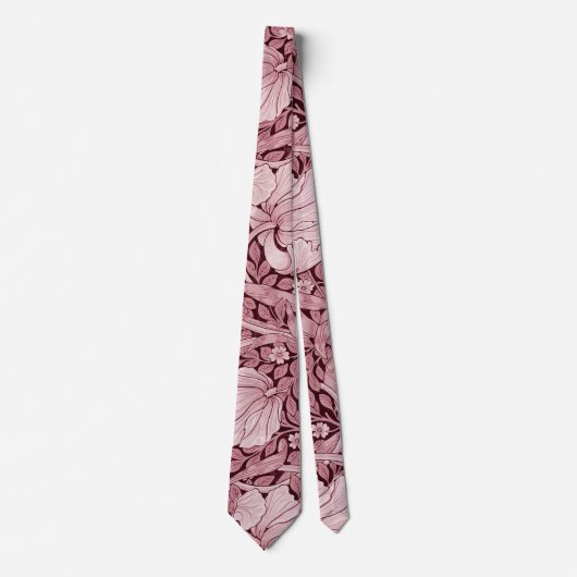 Cravate Pimpernel Maroon, William Morris (Devant)