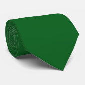 Cravate Pin de forêt vert couleur solide (Roulé)