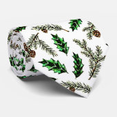 Cravate Pin et houx  (Roulé)