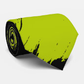 Cravate Pinceau de chaux Arrière - plan noir moderne (Roulé)