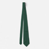 Cravate Pinceau forestier Vert Mid Century Couleur solide (Dos)