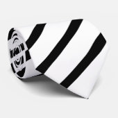 Cravate Pinceau noir trié (Roulé)