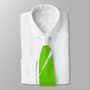 Cravate Pinceau vert Arrière - plan blanc moderne