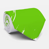 Cravate Pinceau vert Arrière - plan blanc moderne (Roulé)