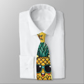 Cravate Pineappa Surfer Dirige Une Vague Thunder_Cove (Attaché)