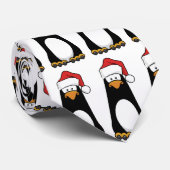 Cravate Pingouin de bande dessinée dans Noël de casquette (Roulé)