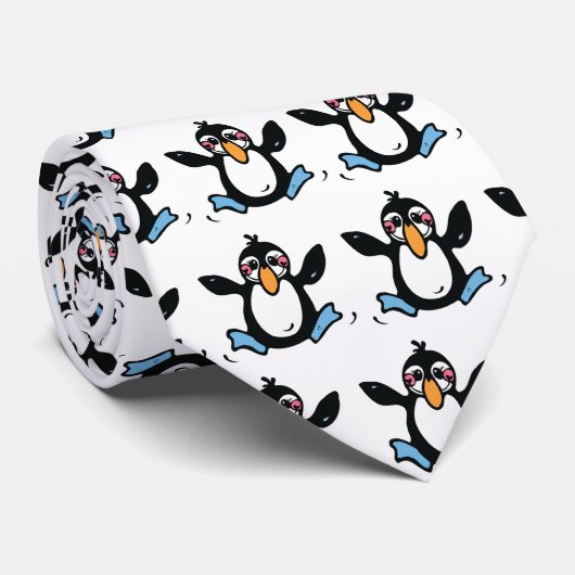 Cravate pingouin de bébé heureux (Roulé)