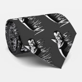 Cravate Pingouin de vampire : Je ne participe pas… aux (Roulé)