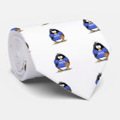 Cravate Pingouin heureux de Hanoukka (Roulé)