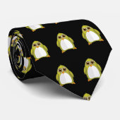 Cravate Pingouin jaune vert (Roulé)