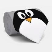 Cravate Pingouin mignon de bande dessinée avec l'arrière - (Roulé)