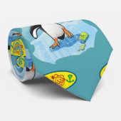 Cravate Pingouin roi désespéré en disant de mauvaises paro (Roulé)