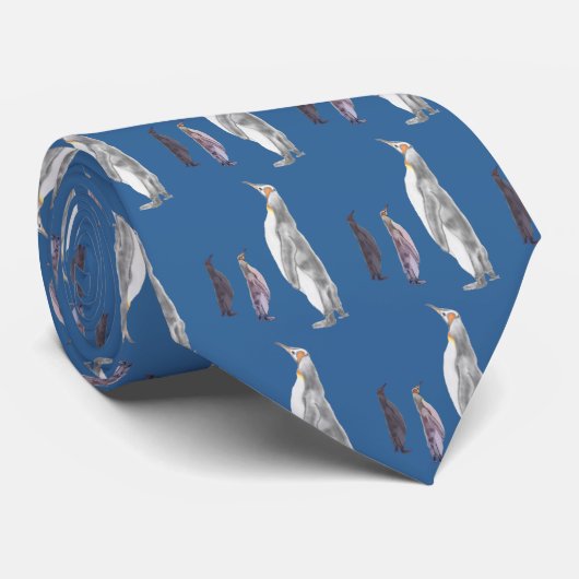 Cravate Pingouins (Roulé)
