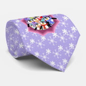 Cravate Pingouins de vacances (Roulé)