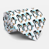 Cravate Pingouins mignons (Roulé)