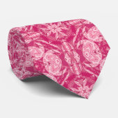 Cravate Pink Abstrait doux Motif Mandala (Roulé)