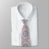 Cravate Pink and Gray Feminine Medallion Pattern (Attaché)