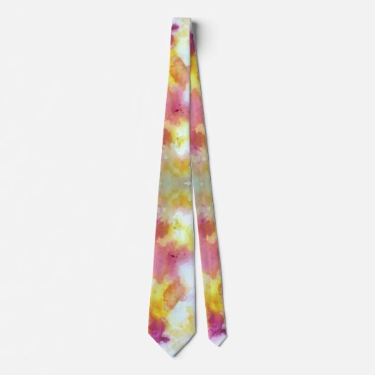 Cravate Pink and Yellow Flow H Pattern (Devant)