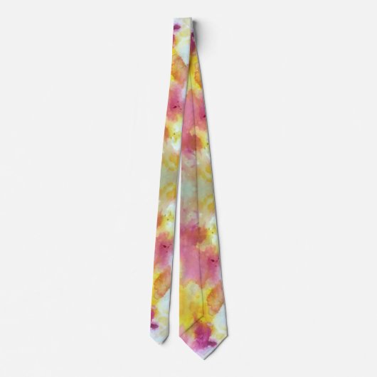 Cravate Pink and Yellow Flow H Pattern (Dos)
