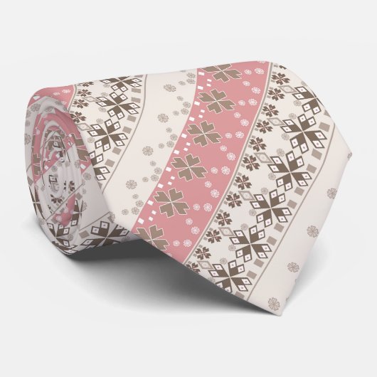 Cravate Pink beige (Roulé)