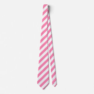 Cravate Pink Diagonal Stripes Tie
