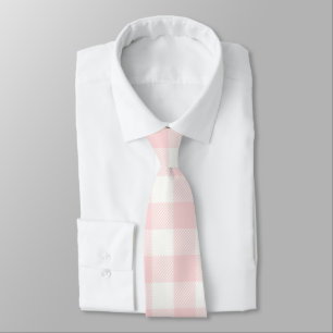Cravate Pink En vichy vérifier Plaid