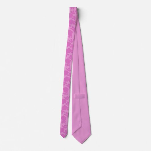 Cravate Pink Floral pattern Groom Gift (Dos)