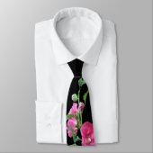 Cravate Pink Hollyhocks (Attaché)