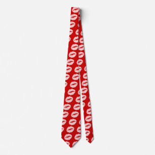 Cravate Pink Kissy Lips Tie