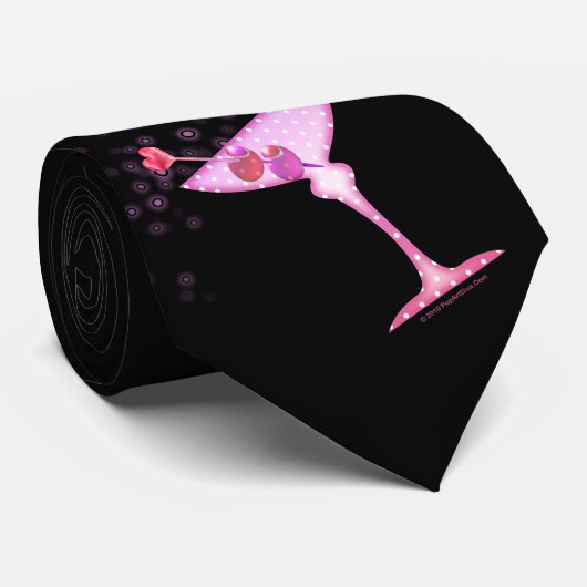 CRAVATE PINK MARTINI (Roulé)