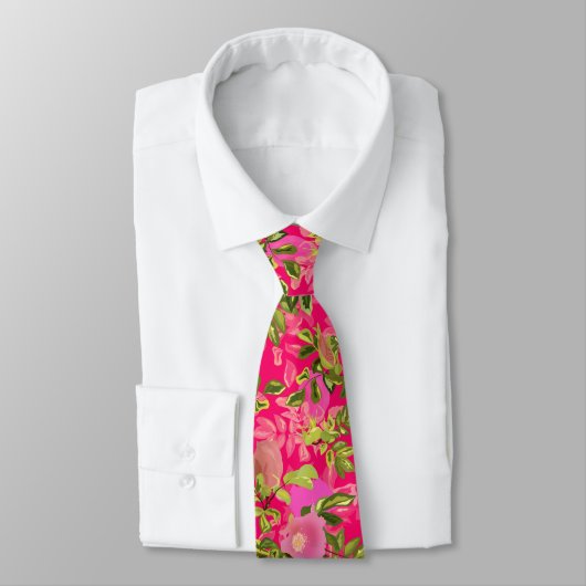Cravate Pink rose hanche, rose rose sauvage hanche (Attaché)