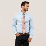 Cravate Pink Sage Vert Floral Feuille Motif d'aquarelle<br><div class="desc">Cette motif élégante et féminine est parfaite pour une femme design et branchée. Il présente des fleurs de corail rose, rose moyen, marron, jaune doré et vert de forêt peintes à la main, ainsi que des feuilles sur un arrière - plan rose pâle. C'est le pays, joli, mignon, unique, artistique...</div>