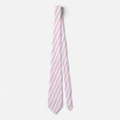 Cravate Pink Stripe Thick Coastal Beach Pattern (Devant)