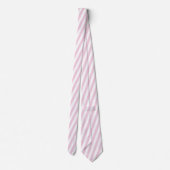 Cravate Pink Stripe Thick Coastal Beach Pattern (Dos)