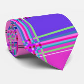 Cravate Pink tartan Fabric Pattern Cloth Madras (Roulé)