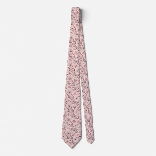 Cravate Pink Tie for Spring and Summer Outfits (Devant)