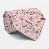 Cravate Pink Tie for Spring and Summer Outfits (Roulé)