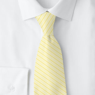 Cravate Pinstripe Crème Beurre