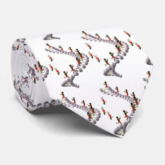 Cravate Piqué élevé évolutionnaire d'ADN (Roulé)