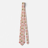 Cravate Pique-nique Patchwork Fraise (3) (Devant)