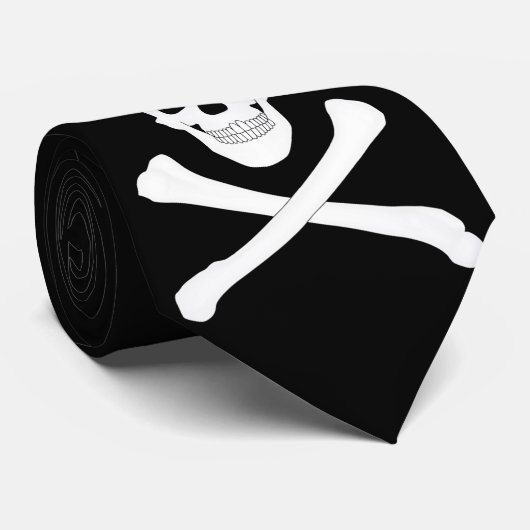 Cravate Pirate (Jolly roger) (Roulé)